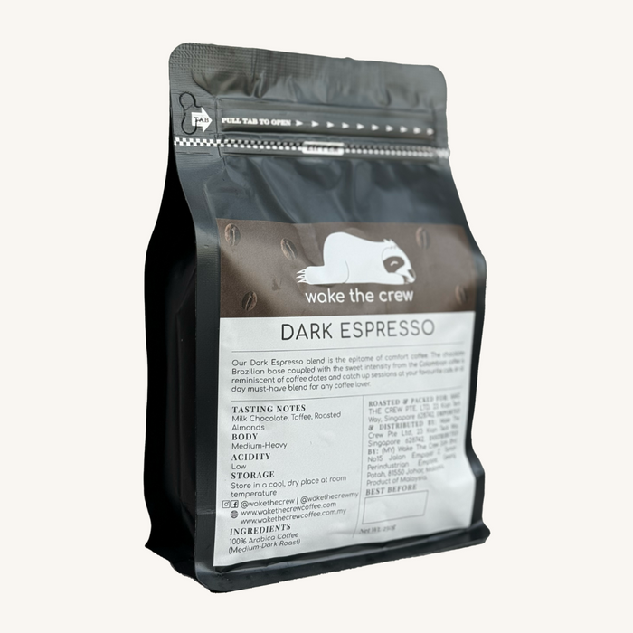 Dark Espresso Coffee Bean Blend (Medium-Dark Roast)