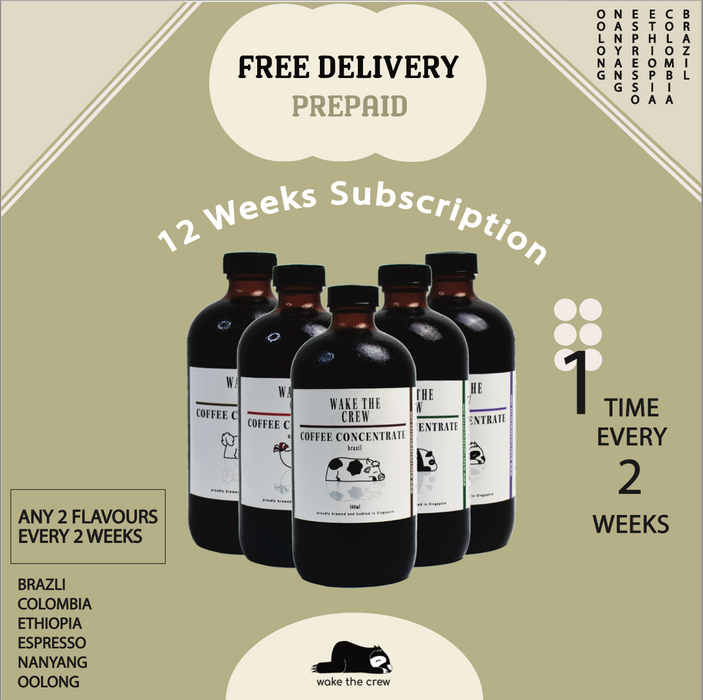 Cold Brew Coffee Concentrate Subscription - 6 deliveries over 12 weeks (Prepaid)