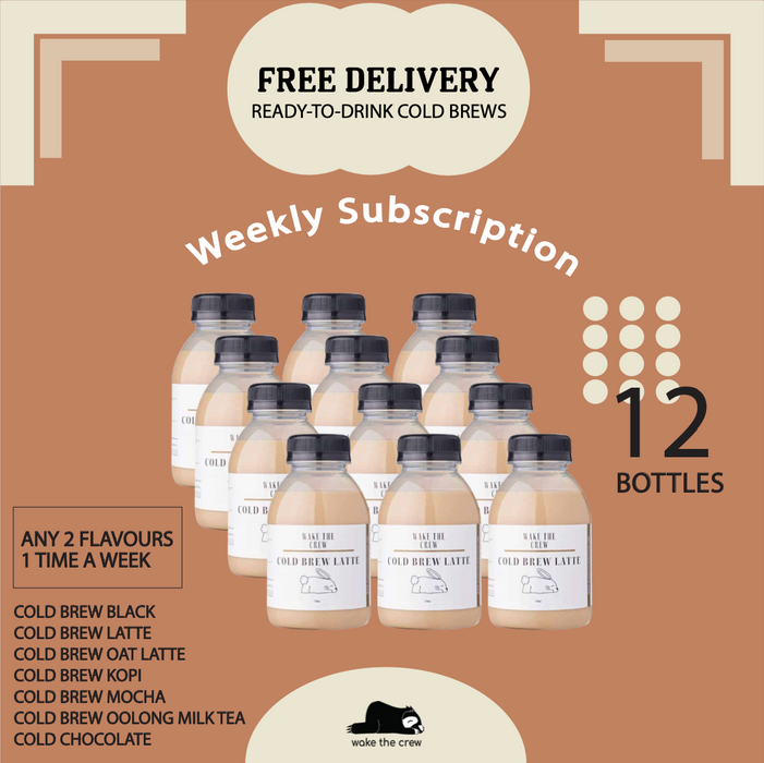 Ready-To-Drink Cold Brew Weekly Subscription (12 Bottles)