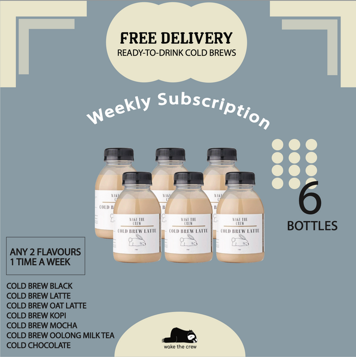 Ready-To-Drink Cold Brew Weekly Subscription (6 Bottles)