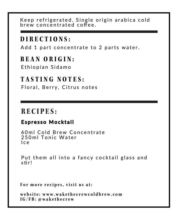 Cold Brew Coffee Concentrate Biweekly Subscription (Recurring)